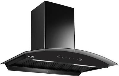 Glen ISPA 90 BL Auto Clean Wall Mounted Chimney  (Black 1050 CMH)