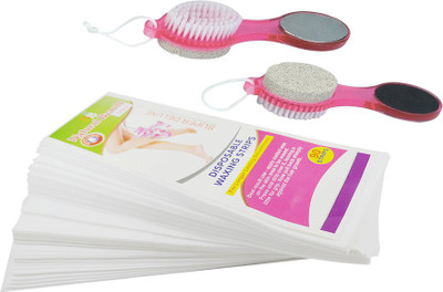 adbeni Combo Set Foot Pedicure & Disposable Waxing Strips Pack of 2(2 Items in the set)