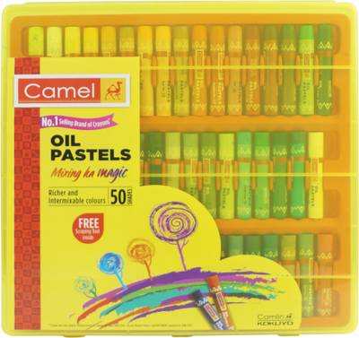 Camel Oil Pastels 50 Shades Reusable Pack