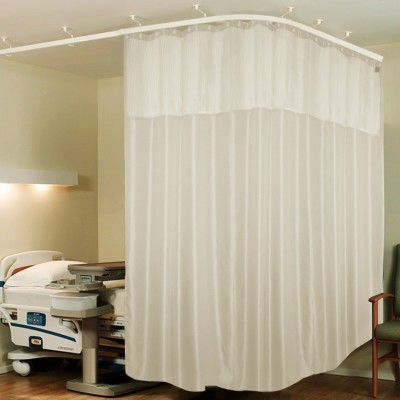 Lushomes 457 cm (15 ft) Polyester Semi Transparent Long Door Curtain (Pack Of 2)(Self Design, Cream)
