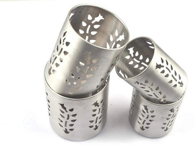 Dynore Empty Cutlery Holder Case(Silver  Holds 30 Pieces)