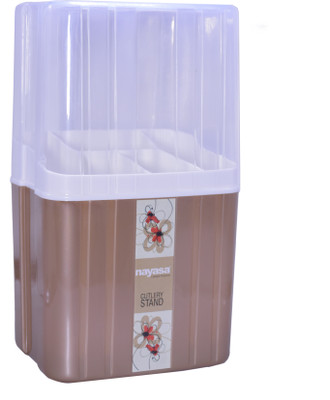 NAYASA Empty Cutlery Holder Case(Brown  Holds 30 Pieces)