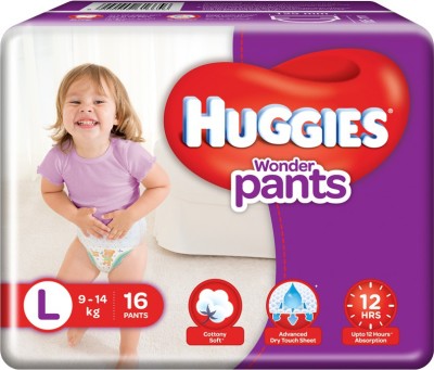 Huggies Wonder Pants Large Size Diapers (16 Count) - L(16 Pieces)