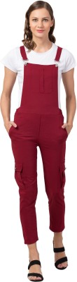 famiss fashion Women Maroon Dungaree