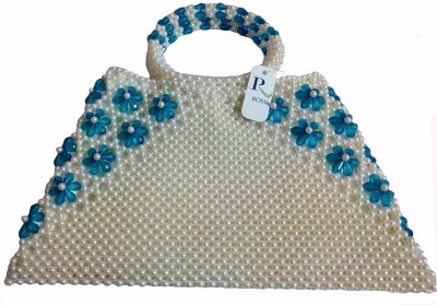 ROSY Women Blue, White Hand-held Bag