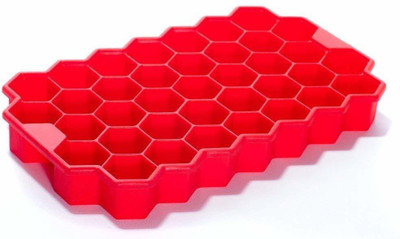 Birud Red Plastic Ice Cube Tray(Pack of1)