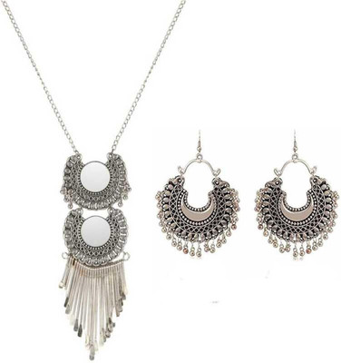 PRASUB Oxidised Silver Sterling Silver Silver Jewellery Set(Pack of 1)