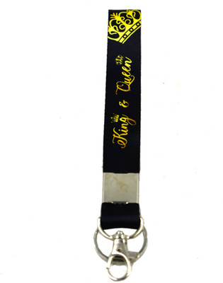AFH King and Queen Cloth Fabric Black Key chain Key Chain