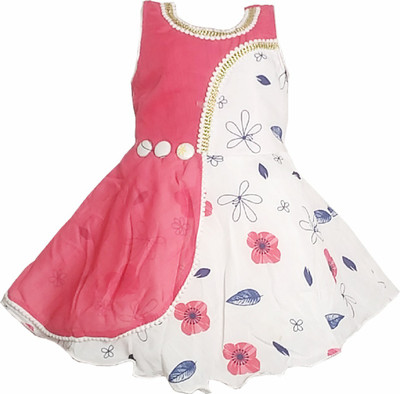 harshvardhanmart Midi/Knee Length Party Dress(Multicolor, Sleeveless)