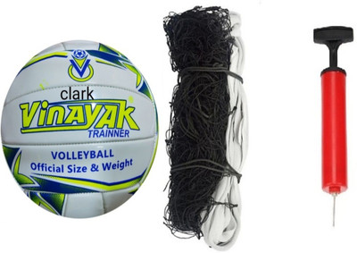clark purple new mashine with net and air pump Volleyball Kit