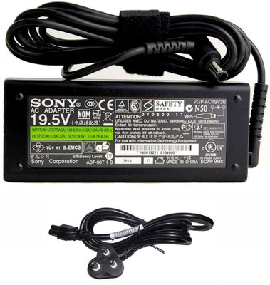 SP Infotech Adapter for Bravia TV - W600B W-600B 24'' 32'' 40'' 42'' 48'' WXGA X-Reality PRO Smart LED/LCD TV/HDTV/4K UHD Compatible Power Supply of 90W,19.5V,4.74A-Pin-6.4X4.4, W 90 W Adapter(Power Cord Included)
