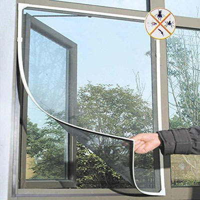Divyanshi Polyester Adults Washable Insect Net, White, 4X4 ft Window Mosquito NET Mosquito Net(White, Frame Hung)