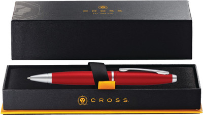 CROSS Calais Crimson Red Lacquer With Chrome appointments Ball Pen(Ink Color - Black)