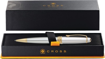CROSS Bailey Black Chrome Roller Ball Pen(Silver, Gold)