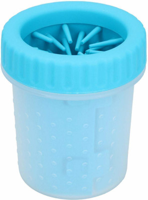 W9 MudBuster Silicon Plastic Portable Dog Paw Cleaner-Small Plain/ Bristle Brushes for  Dog & Cat
