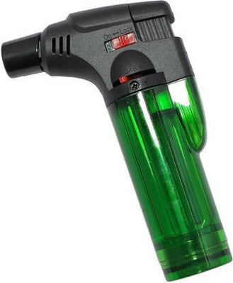 Beauty full plus Outdoor by Welding Green Torch Turbo Jet Flame 1300 C Spray Cigarette Lighter. Pocket Lighter(Green)