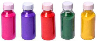 RCREATIONS Pack of 5 Rangoli Powder(Multicolor)