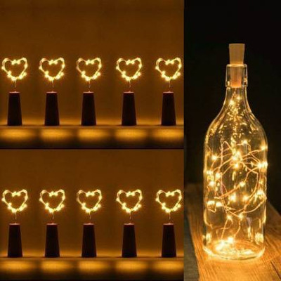 Tesla exim 20 LEDs 2.01 m Yellow Flickering, Steady String Rice Lights(Pack of 10)