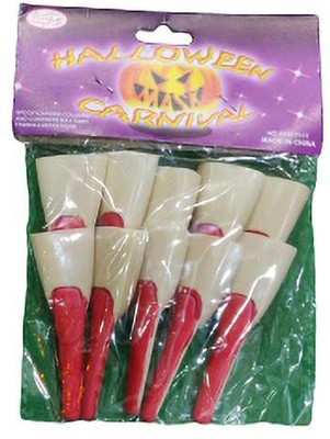 Shree Balaji Fancy Dress SKIN NAILS RED