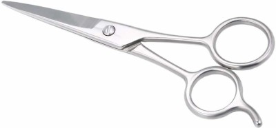 shree kesar medical S-118 Pro Series Premium Quality Stainless Steel Barber Professional Salon Barber Hair Cutting, Moustache Beard Hair Trimming Scissors Scissors(Set of 1, Silver)