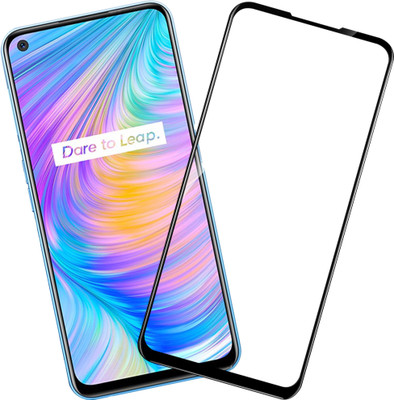 HUPSHY Edge To Edge Tempered Glass for Realme Q2(Pack of 1)