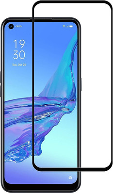 AKSHUD Edge To Edge Tempered Glass for OPPO A52(Pack of 1)