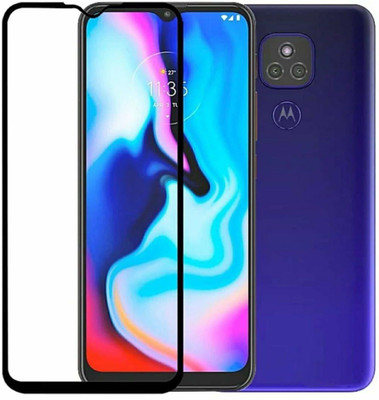 HOBBYTRONICS Edge To Edge Tempered Glass for MOTO E7 PLUS(Pack of 1)