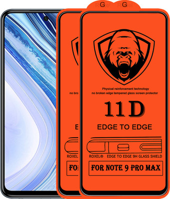 SoftTech Edge To Edge Tempered Glass for Redmi Note 9 Pro Max(Pack of 2)