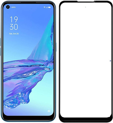 AKSHUD Edge To Edge Tempered Glass for OPPO A53(Pack of 1)