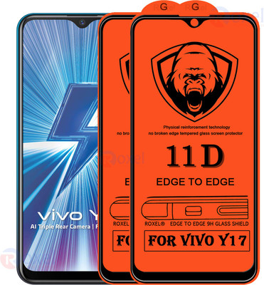 Express Buy Edge To Edge Tempered Glass for Vivo Y17(Pack of 2)