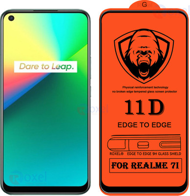 11D Edge To Edge Tempered Glass for Realme 7I(Pack of 2)