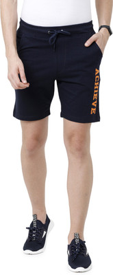 ARDEUR Solid Men Dark Blue Basic Shorts
