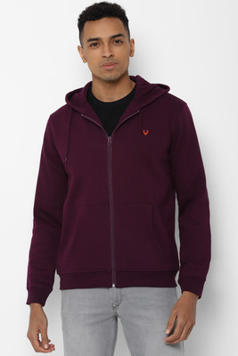 Allen Solly Full Sleeve Solid Men Sweatshirt