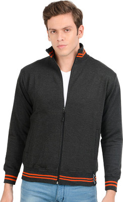 AWG Full Sleeve Self Design Men Sweatshirt