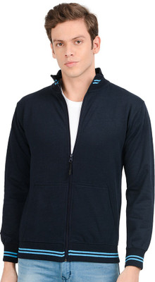 AWG Full Sleeve Self Design Men Sweatshirt