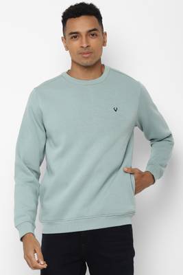 Allen solly full shop sleeve solid men sweatshirt
