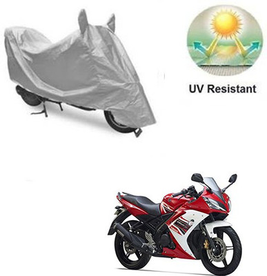 RPSENTTERPR Waterproof Two Wheeler Cover for Yamaha(R15 s, Silver)
