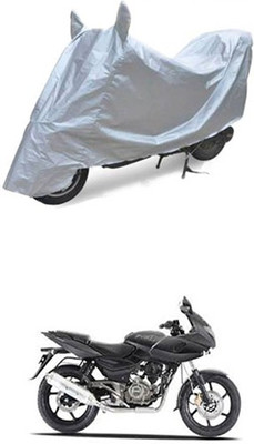 Utkarsh Two Wheeler Cover for Bajaj(Pulsar 220 DTS-i, Silver)