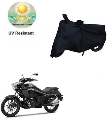 RPSENTTERPR Waterproof Two Wheeler Cover for Suzuki(Intruder, Black)