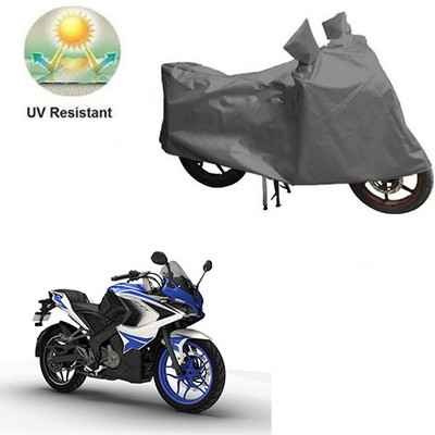 RPSENTTERPR Waterproof Two Wheeler Cover for Bajaj(Pulsar RS 200, Grey)
