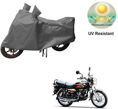 MOTOWORLD Waterproof Two Wheeler Cover for TVS(Max 4R, Grey)