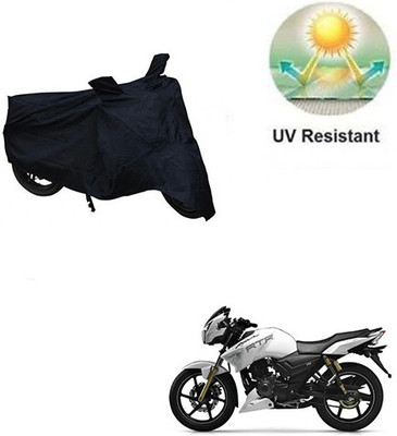 RPSENTTERPR Waterproof Two Wheeler Cover for TVS(Apache RTR 180, Black)