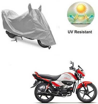 RPSENTTERPR Waterproof Two Wheeler Cover for Hero(Splendor I Smart, Silver)