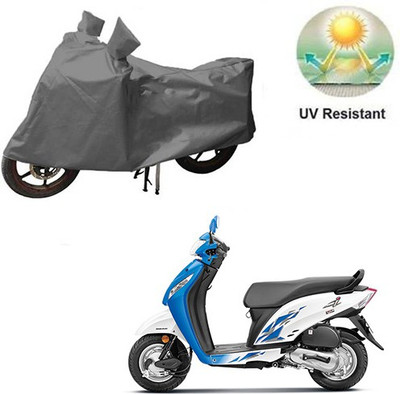 MOTOWORLD Waterproof Two Wheeler Cover for Honda(Activa i, Grey)