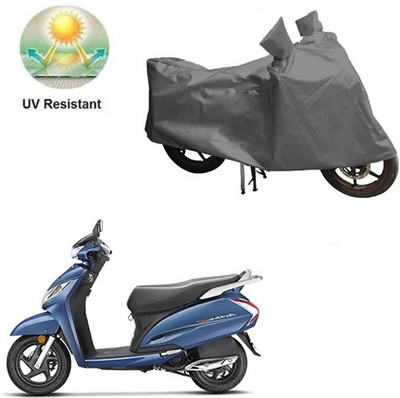 MOTOWORLD Waterproof Two Wheeler Cover for Honda(Activa 125, Grey)