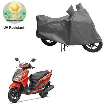 MOTOWORLD Waterproof Two Wheeler Cover for Honda(Grazia, Grey)