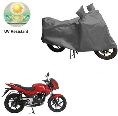 MOTOWORLD Waterproof Two Wheeler Cover for Bajaj(Pulsar 200 NS DTS-i, Grey)