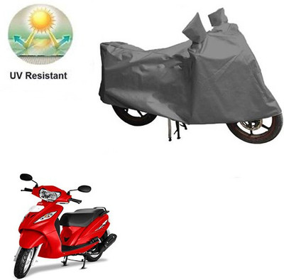 RPSENTTERPR Waterproof Two Wheeler Cover for TVS(Wego, Grey)