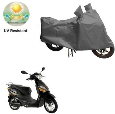 RPSENTTERPR Waterproof Two Wheeler Cover for Hero(Electric Zippy, Grey)