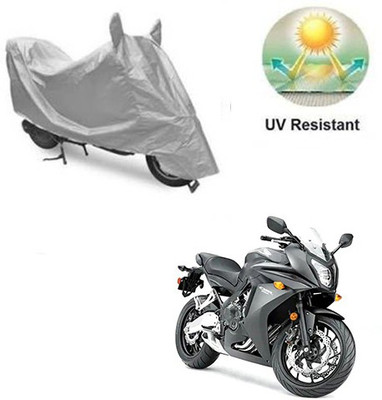 RPSENTTERPR Waterproof Two Wheeler Cover for Honda(CBR 650F, Silver)
